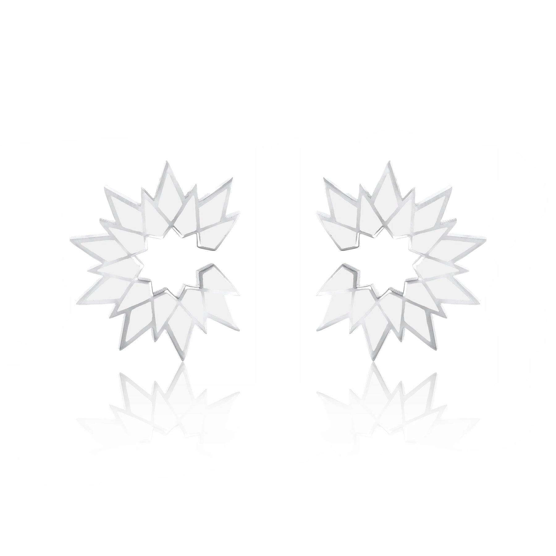 Sunburst Enamel Earring