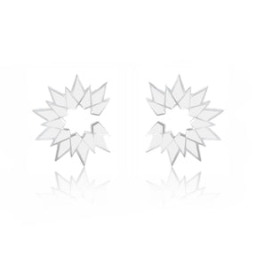 Sunburst Enamel Earring