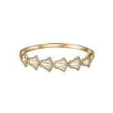 The Rebirth Lotus Bangle with Diamonds