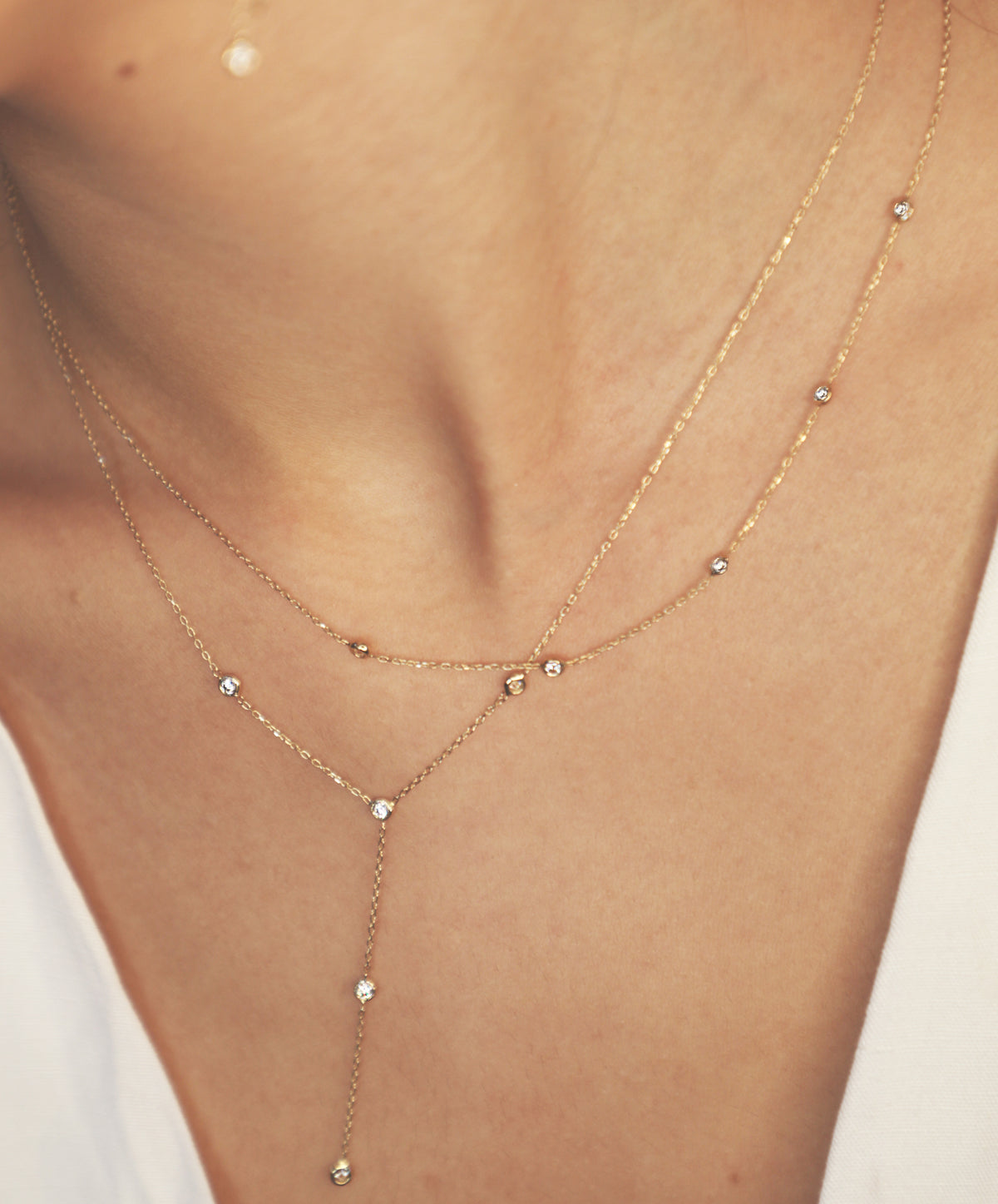 Tiny Diamond Necklace