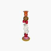 Candle Stick Dog Polyresin Multi 10.5x10.5x36cm