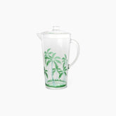 Acrylic Jug in Clear with Palm Tree Design - Large - 2,1 L