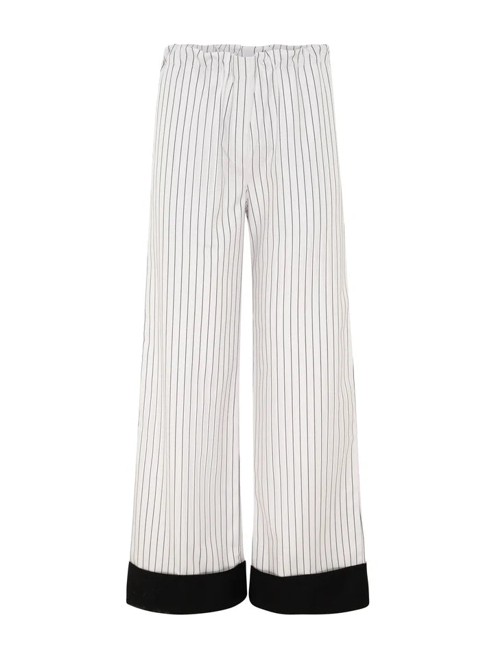 White Stripes Trousers