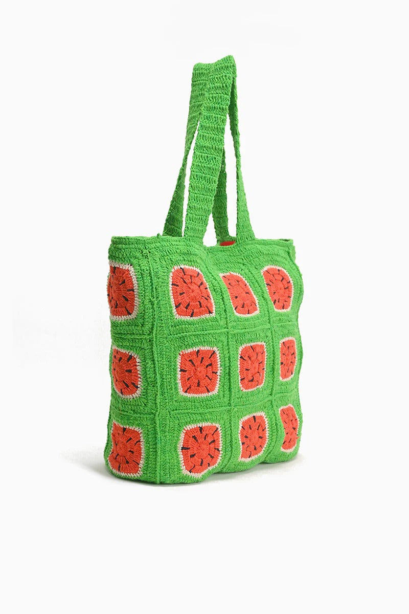 Watermelon Crochet Beachtote