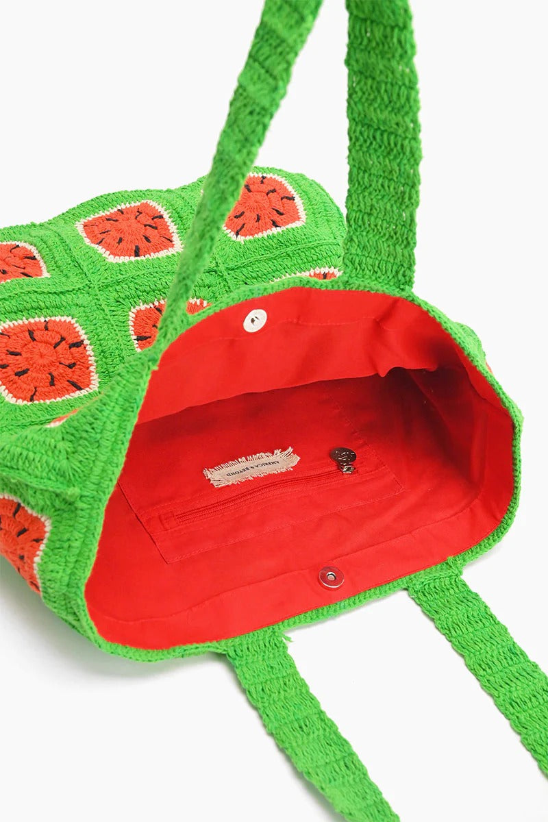 Watermelon Crochet Beachtote