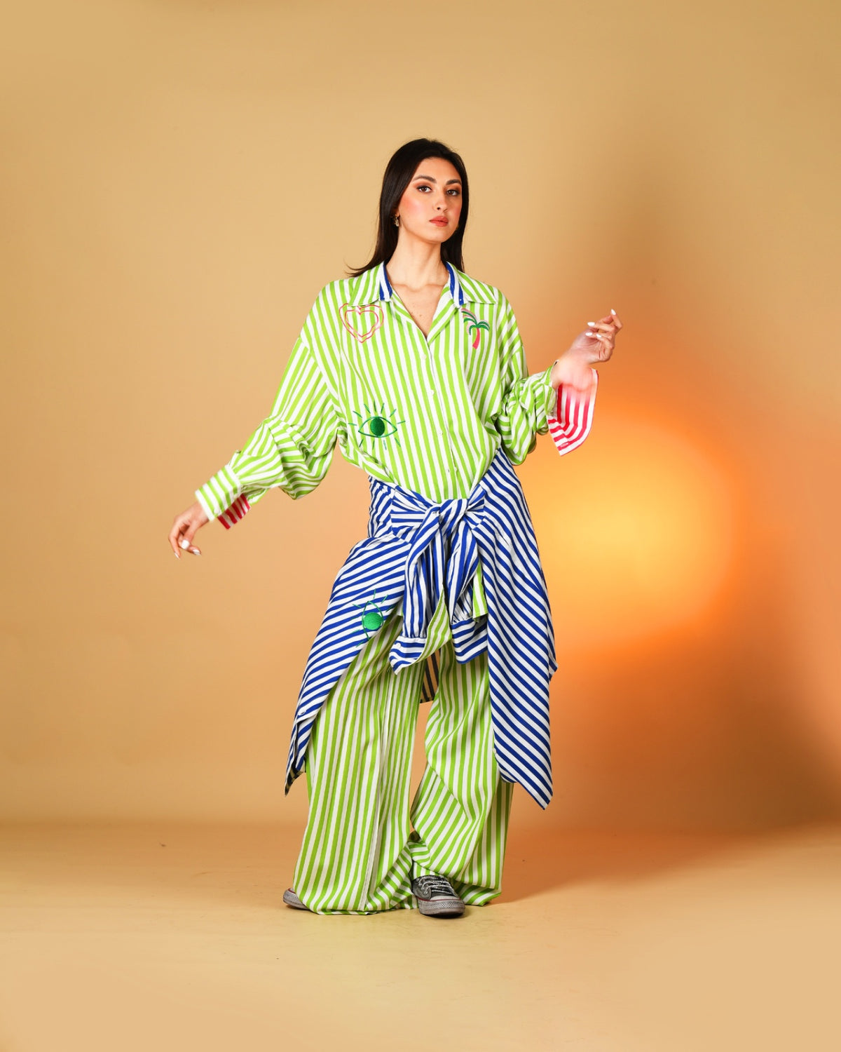 Suzi Short Stripes Outfit