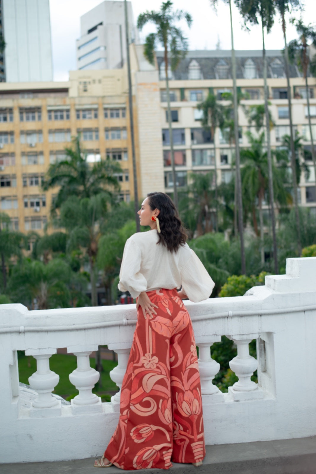 5118899 Ikebana Printed Pants