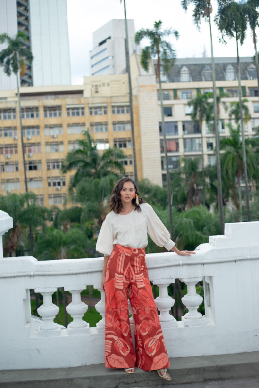 5118899 Ikebana Printed Pants