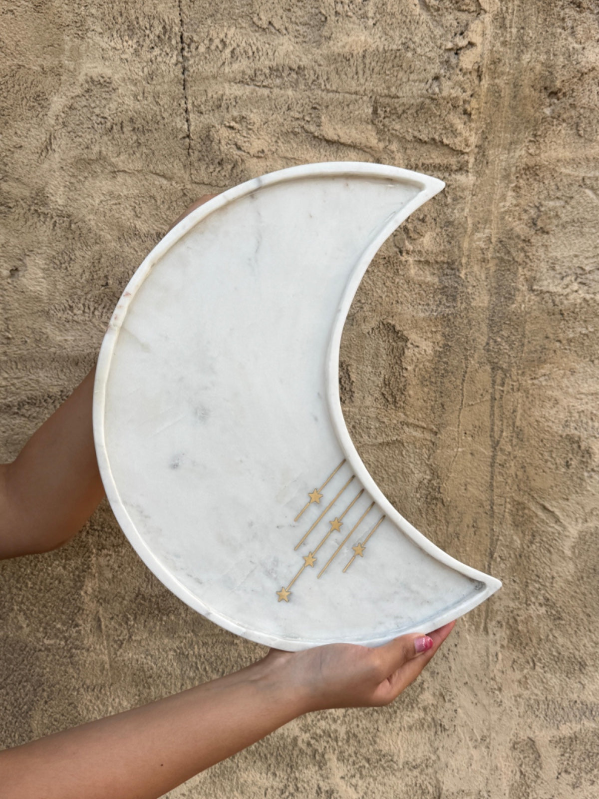 The Crescent Marble Platter