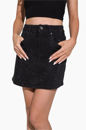 Black sequin skirt 