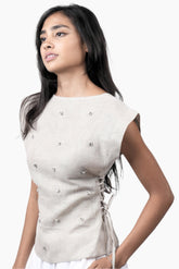 Riviera Crystal Sleeveless Top
