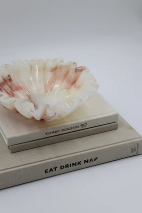 White Onyx Ruffle Bowl
