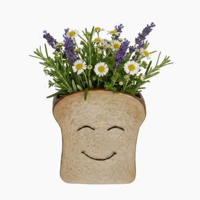 KAL-7969 Vase Bread Stoneware Brown 15.5x6.9x17.1cm