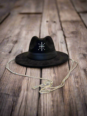 The Black Hat With Silver Chains