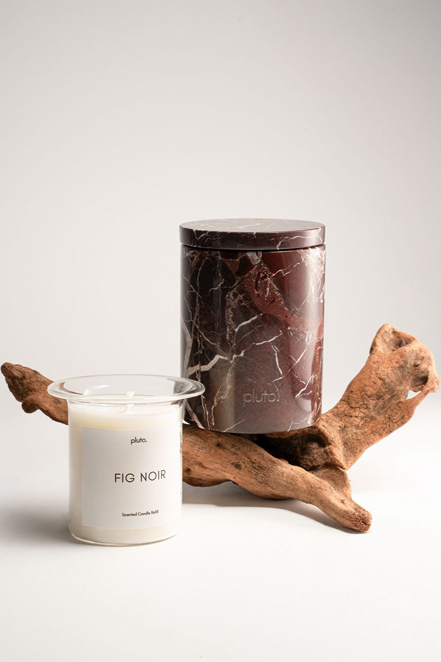 Marble candle insert- Fig Noir