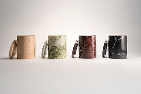Marble candle jar- Travertine