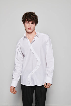 White Off-Side Shirt: Unisex