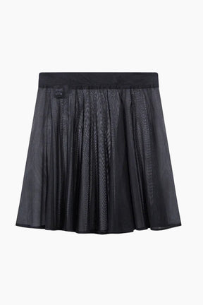 Black skirt with elastic waistband