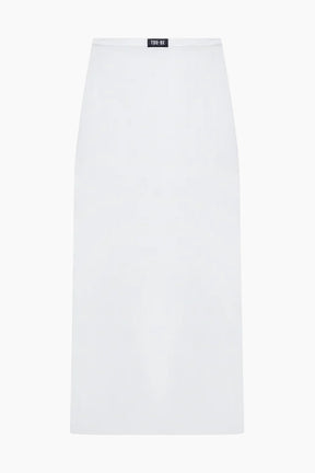 White t Mesh long skirt