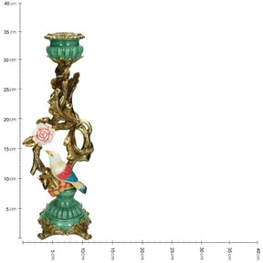 XET-2739 Candle Holder Polyresin Multi 35x10x11cm