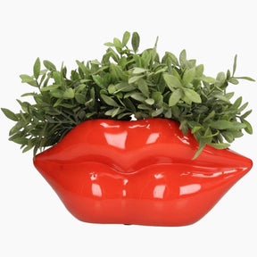 XET-6748 Planter Lips Red 17x14x37cm