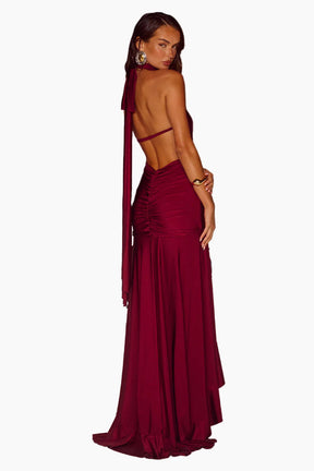 Zelma High Neck Maxi Dress