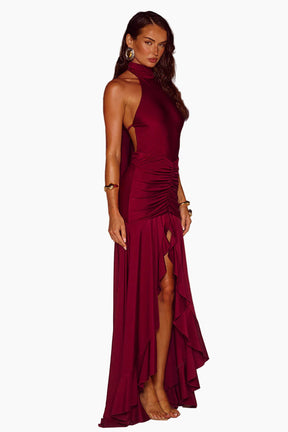 Zelma High Neck Maxi Dress