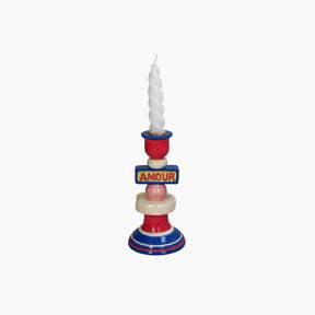 KAL-6843 Candle Stick Amour Dolomite Multi 10x10x19.7cm