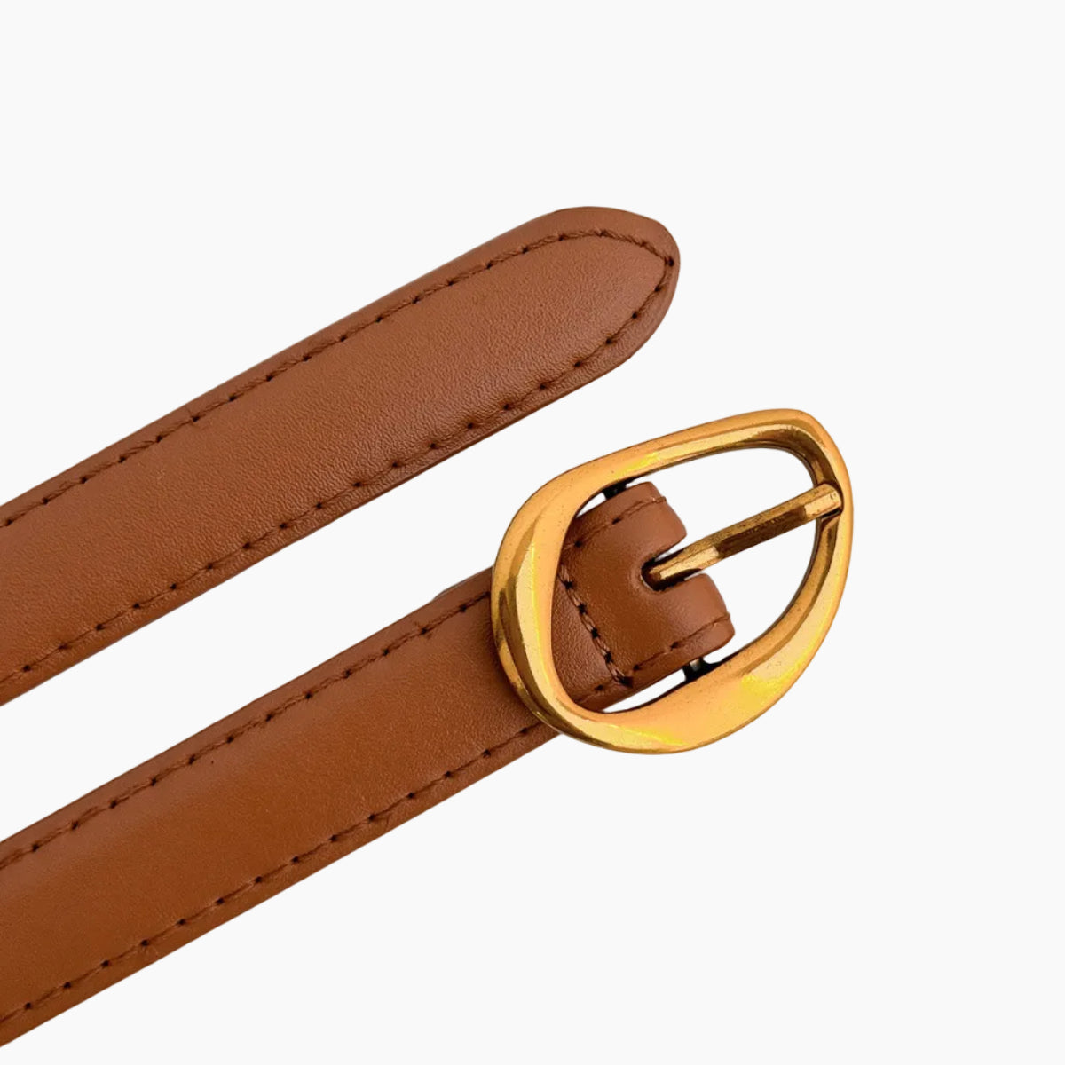 Orb Buckle Belt – Camel