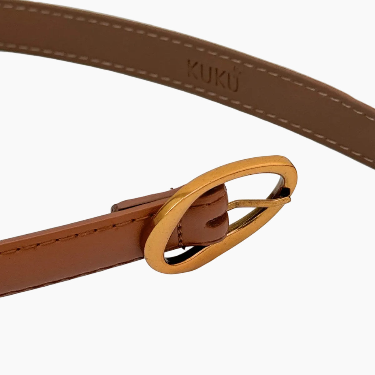 Orb Buckle Belt – Camel