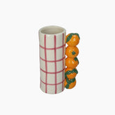 KAL-6022 Vase Mandarin Stoneware Orange 11x8x18.5cm