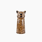 Leopard-shaped ceramic vase