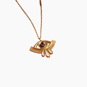 gold eye necklaces, with 3 drops, Sterling silver 925 Gold plated in 24k chain necklace with zircon.
Length – 42/45 cm.