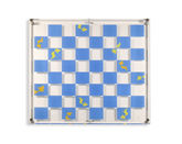 Acrylic Chess Board - Koi Pond Blue