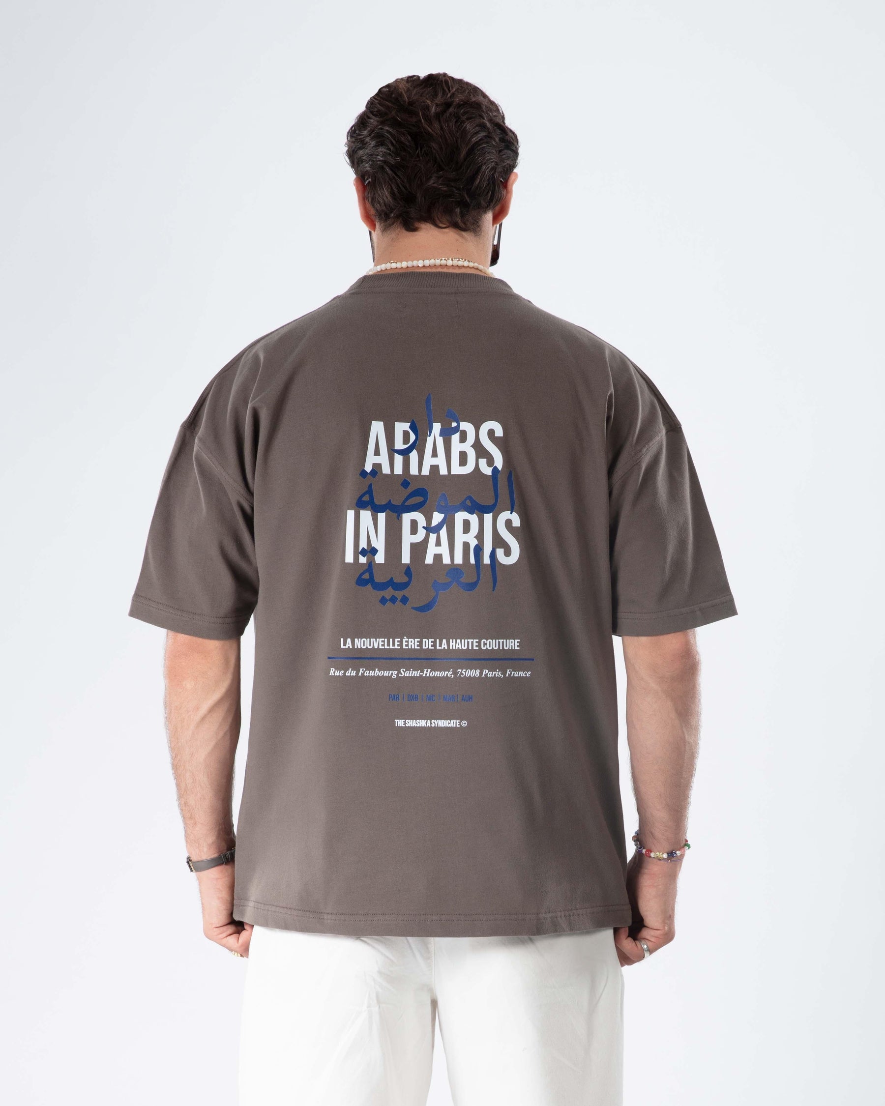 Arab in Paris Taupe T-shirt - FLTRD UAE