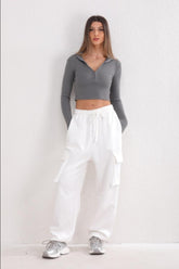 White Track Pants-FLTRD-UAE