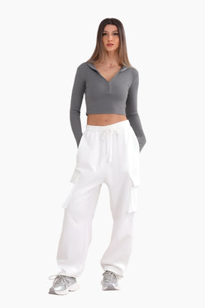 White Track Pants-FLTRD-UAE