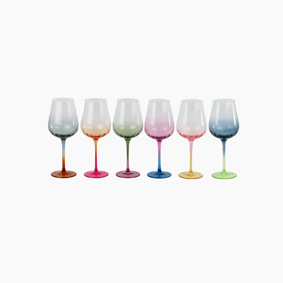 WINE GLASSES"RAINBOW"