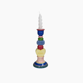 KAL-6842 Candle Stick XOXO Dolomite Multi 10x10x24.2cm