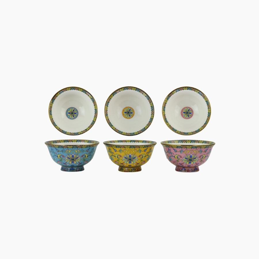 BOWLS"CHINESE FLOWERS"