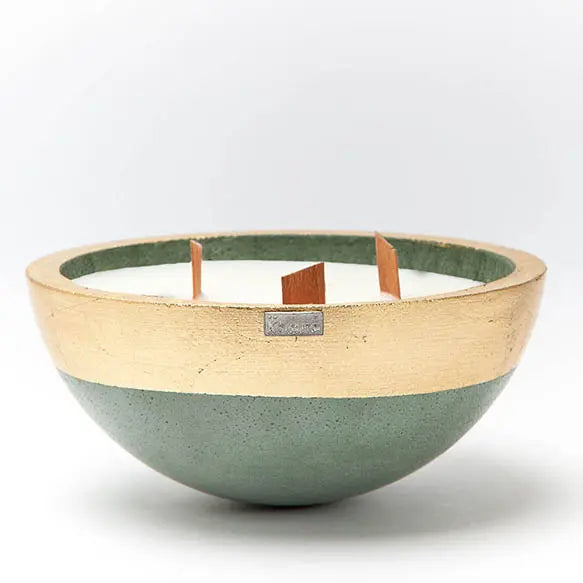 Bougie en Bol Green Helios Taille L