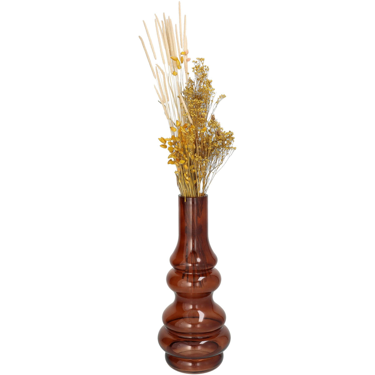 Brown Glass Vase D15H35CM - FLTRD UAE