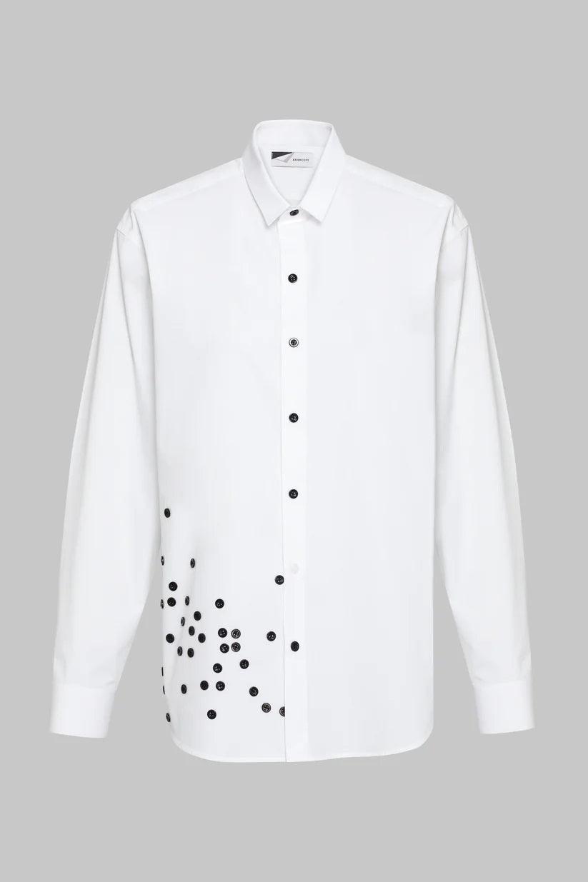 Button Deformation Shirt - FLTRD UAE