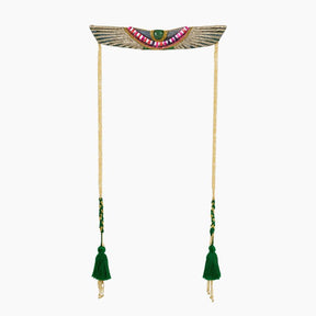 Decorative headband with wings and tassels 