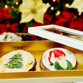 Christmas Hand Painted Coaster Sets of 6 - FLTRD UAE