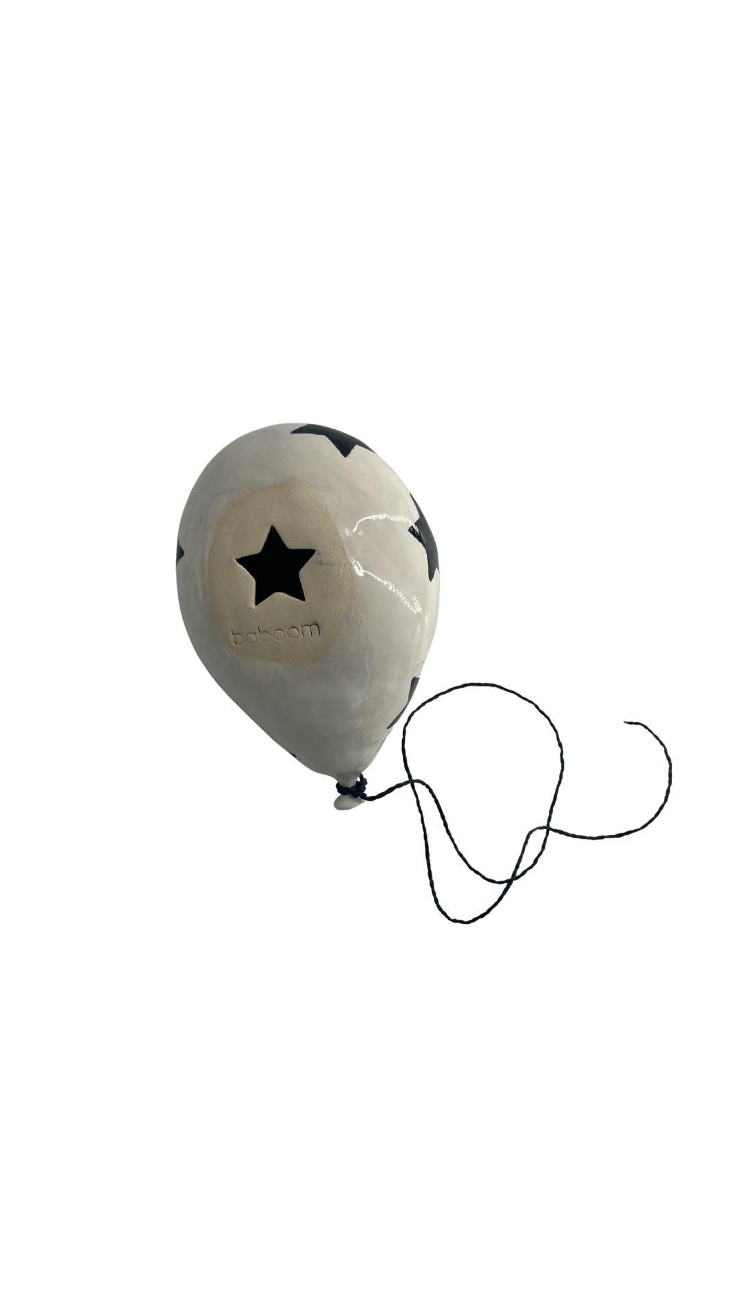 Classic Hanging Balloon - Black & White Star - FLTRD UAE