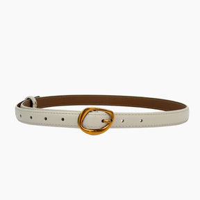 Orb Buckle Belt – Cloud White