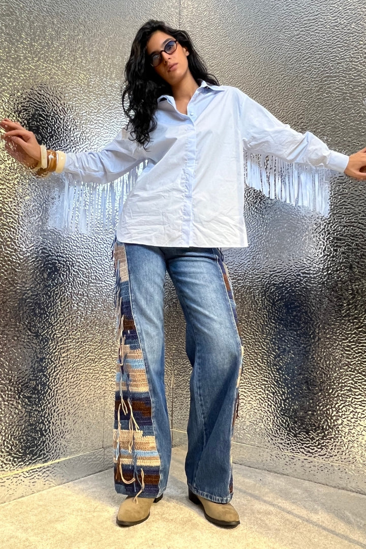 TU100N Jeans Flare Frange