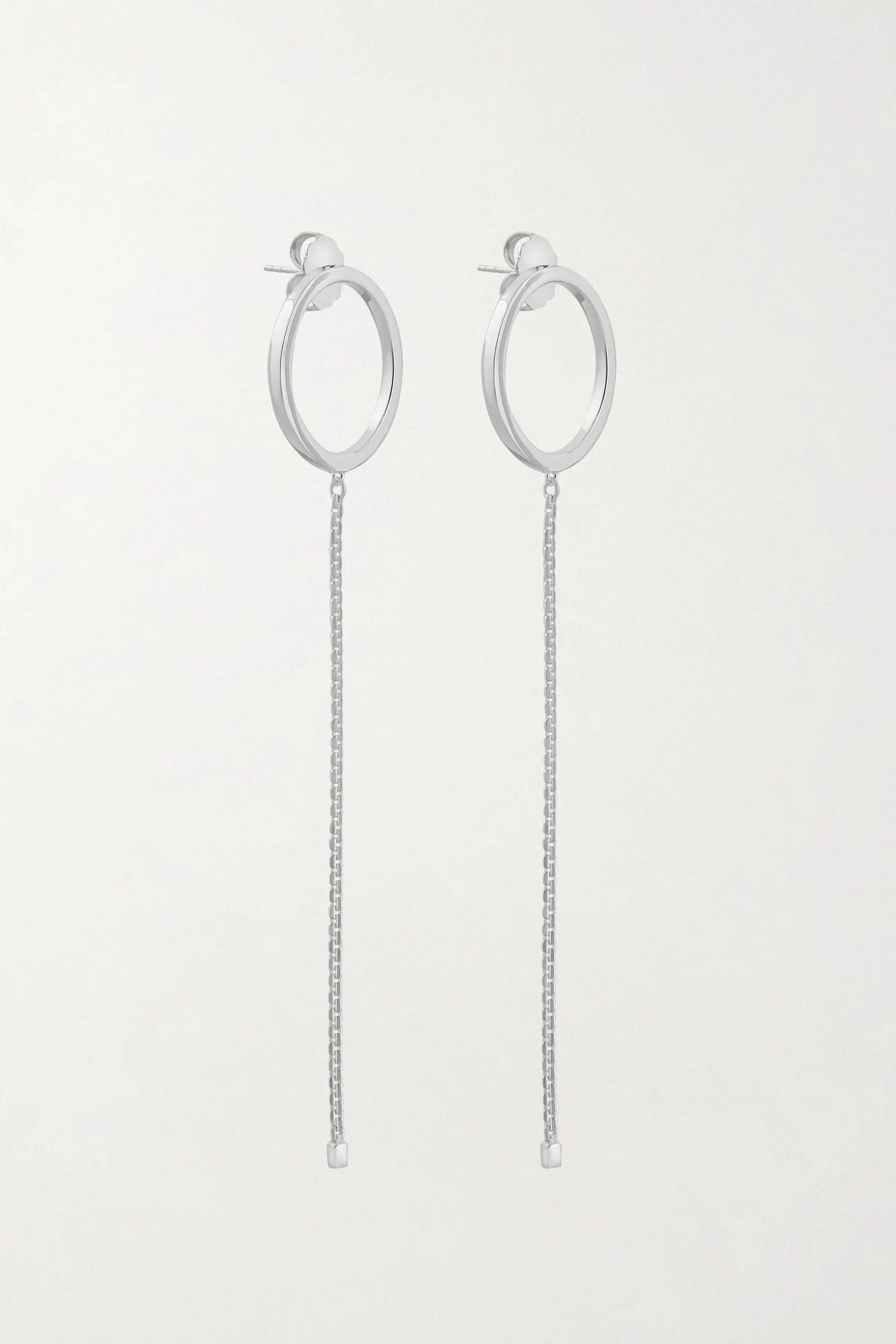 DIA Silver Earrings - FLTRD UAE