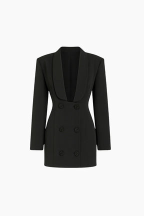 Black blazer with lapels 